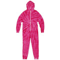 Front - Colortone Unisex Adults Full Zip Tonal Spider Tie Dye Onesie