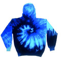 Front - Colortone Unisex Rainbow Tie Dye Pullover Hoodie