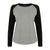 Front - Skinnifit Womens/Ladies Long Sleeve Baseball T-Shirt