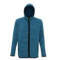 Front - Tri Dri Mens Melange Knit Fleece Jacket