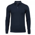 Front - Nimbus Mens Carlington Deluxe Long Sleeve Polo Shirt