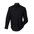 Front - Henbury Mens Long Sleeve Classic Oxford Work Shirt