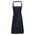 Front - Premier Jeans Stitch Bib Apron (Pack of 2)