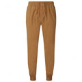 Camel - Front - Asquith & Fox Mens Twill Jogging Bottoms