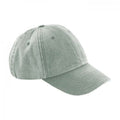 Sage Green - Front - Beechfield Unisex Adult Vintage Low Profile Cap