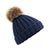 Front - Beechfield Childrens/Kids Pom Pom Knitted Beanie