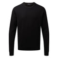 Front - Premier Mens Knitted Cotton Crew Neck Sweatshirt