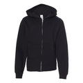 Front - Independent Trading Co. Youth Midweight Full-Zip Hooded Sweatshirt