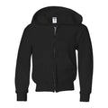 Front - JERZEES NuBlend Youth Full-Zip Hooded Sweatshirt