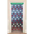 Front - Amscan Snowflake Christmas Door Curtain