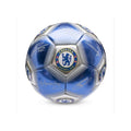 Royal Blue-Silver - Front - Chelsea FC Mini Signature Football