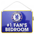 Front - Chelsea FC Official Number 1 Fan Football Crest Bedroom Sign