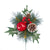 Front - Premier Frosted Pine Cone & Apple Pick Christmas Decoration