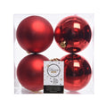 Front - Kaemingk Shatterproof Plain Christmas Baubles (Pack Of 4)