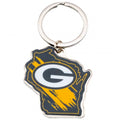 Front - Green Bay Packers State Keyring