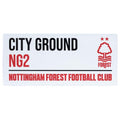 Front - Nottingham Forest FC City Ground Street Sign