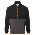 Front - TOG24 Mens Horth Press Stud Fleece Top