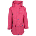 Front - Trespass Girls Fairly TP50 Waterproof Jacket