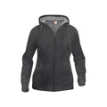 Front - Clique Womens/Ladies Plain Full Zip Hoodie