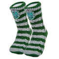 Green-Grey - Front - Harry Potter Womens-Ladies Slytherin Slipper Socks