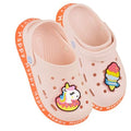 Front - Sand Rocks Girls Unicorn Clogs