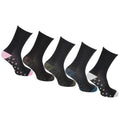 Front - Cottonique Womens/Ladies Cotton Rich Glitter Socks (5 Pairs)