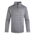 Front - Weird Fish Mens Robins Herringbone Knitted Quarter Zip Pullover