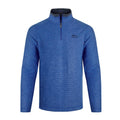 Front - Weird Fish Mens Newark Grid Eco Friendly Quarter Zip Fleece Top