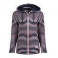 Front - Weird Fish Womens/Ladies Fisher Stripe Macaroni Eco Friendly Full Zip Hoodie