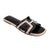 Front - Where's That From Womens/Ladies Surge Cut Out Instep Strap Flat Sandals