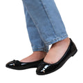 Front - Where's That From Womens/Ladies Bexley Patent Faux Leather Slip-on Flat Pumps