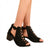 Front - Where's That From Womens/Ladies Reydah Criss-Cross Faux Suede Block Heel Sandals