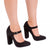 Front - Where's That From Womens/Ladies Michelle High Block Heel Pumps