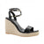 Front - Where's That From Womens/Ladies Texas Studded PU Crossover Strap Wedge