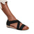 Front - Where's That From Womens/Ladies Hummingbird Suede Crossover Strap Wide Low Wedge Sandals