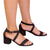 Front - Where's That From Womens/Ladies Amber Strappy Suede Peep Toe Medium Block Heel Sandals