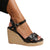 Front - Where's That From Womens/Ladies Lima PU Crossover Strap Padded Espadrilles