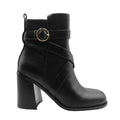 Front - Where's That From Womens/Ladies Aislinn PU Buckle Detail Block Heel Ankle Boots