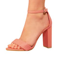 Front - Where's That From Womens/Ladies Skye PU Strappy Buckle Block Heel Sandals