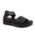 Front - Where's That From Womens/Ladies Phoenix PU Buckle Detail Wide Flat Sandals