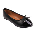 Front - Where's That From Womens/Ladies Janice PU Bow Detail Flat Ballerina Flats