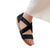 Front - Where's That From Womens/Ladies Hummingbird Suede Crossover Strap Extra Wide Low Wedge Sandals