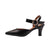 Front - Where's That From Womens/Ladies New Diamante PU Buckle Detail Wide Mid Heel Sandals