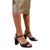 Front - Where's That From Womens/Ladies Florence Faux Leather Ankle Strap Wide Mid Heel Sandals