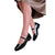 Front - Where's That From Womens/Ladies Kingston Patent Leather Buckle Detail Wide Low Heel Shoes