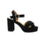 Front - Where's That From Womens/Ladies Marcia Suede Strappy Wide Platform Block High Heels