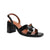 Front - Where's That From Womens/Ladies Stylite Crocodile Print Patent Leather Strappy Block Heel Sandals