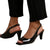 Front - Where's That From Womens/Ladies Square Toe Mid Heel High Heels