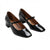 Front - Where's That From Womens/Ladies Oslo Square Toe Wide Low Block Heel Pumps