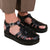 Front - Where's That From Womens/Ladies Louisiana Faux Leather Multi Strap Wide Sandals